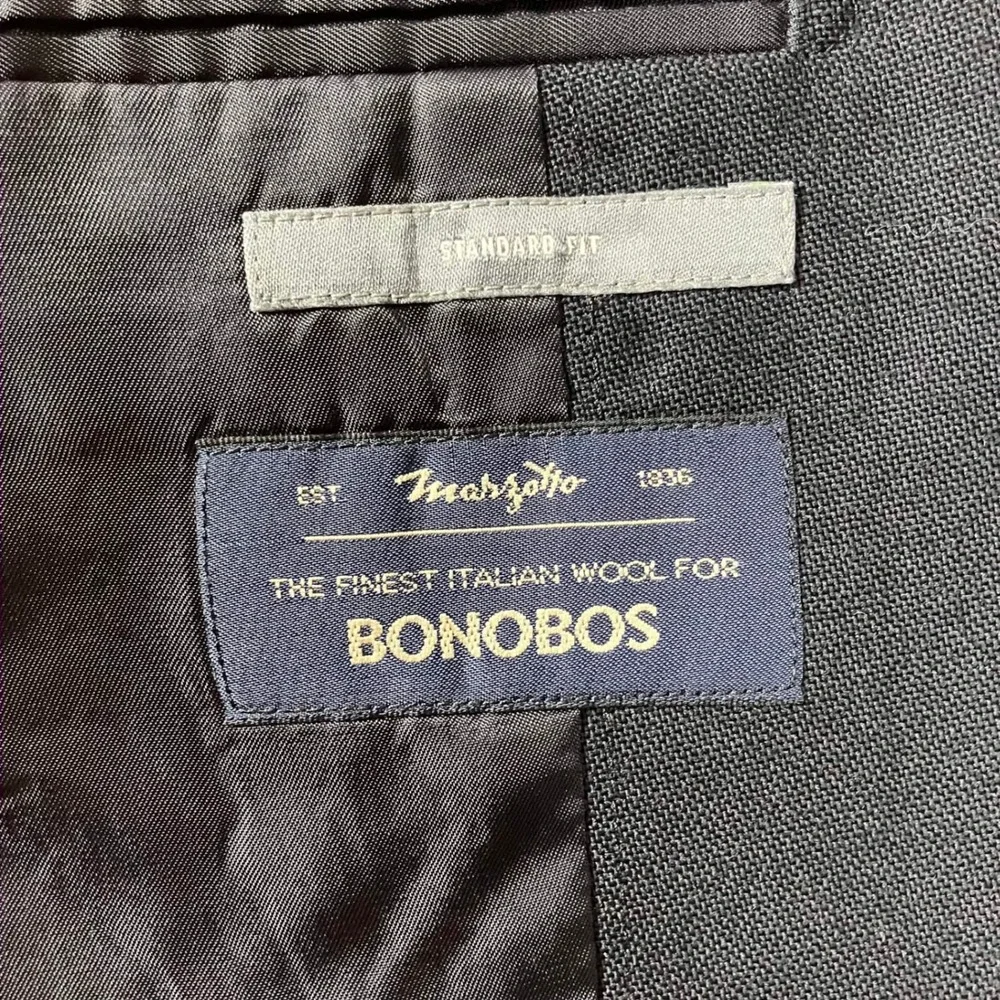 Bonobos Blazer Mens 38S Navy Blue Marzotto Italian Wool Standard Fit Suit Jacket